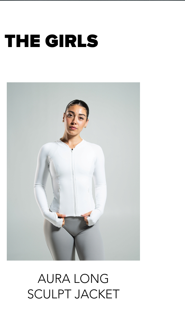 aura long sculpt jacket