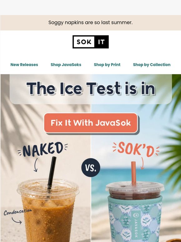 Iced Coffee Sweating? We Fixed That.💦