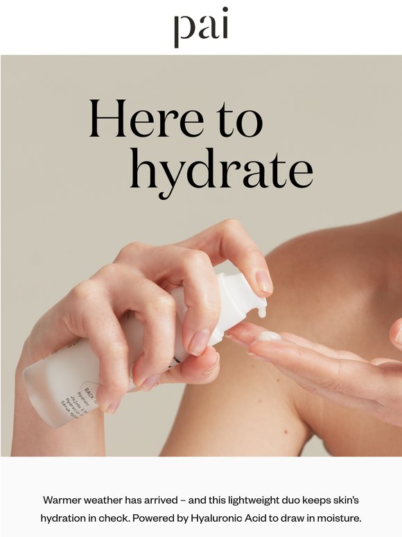 Skin hydration: summer edition 💧
