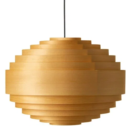Lampada a sospensione Hans 1002, 46 cm, pino