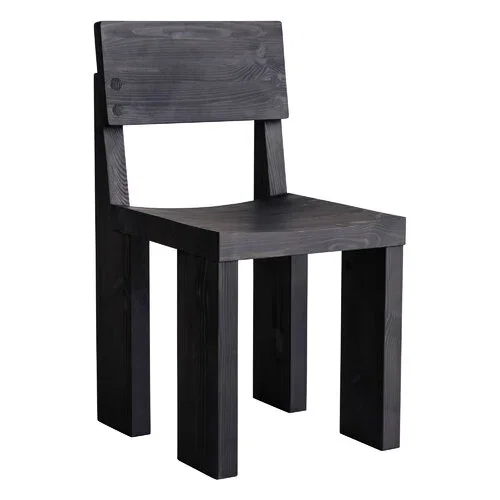 001 sedia da pranzo, nero
