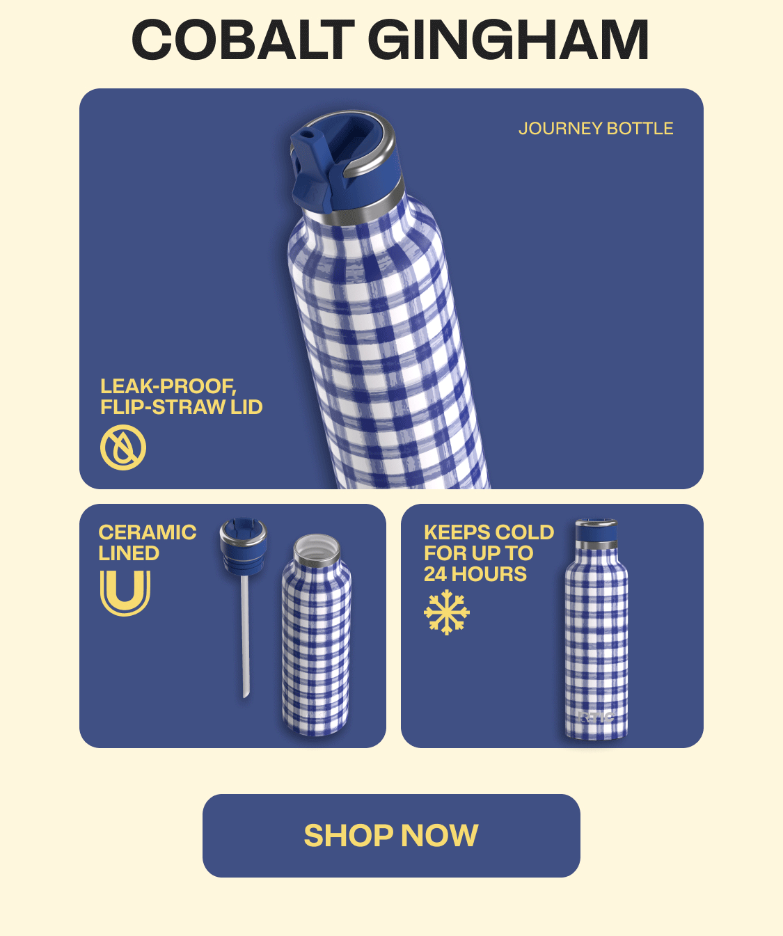 Cobalt Gingham
