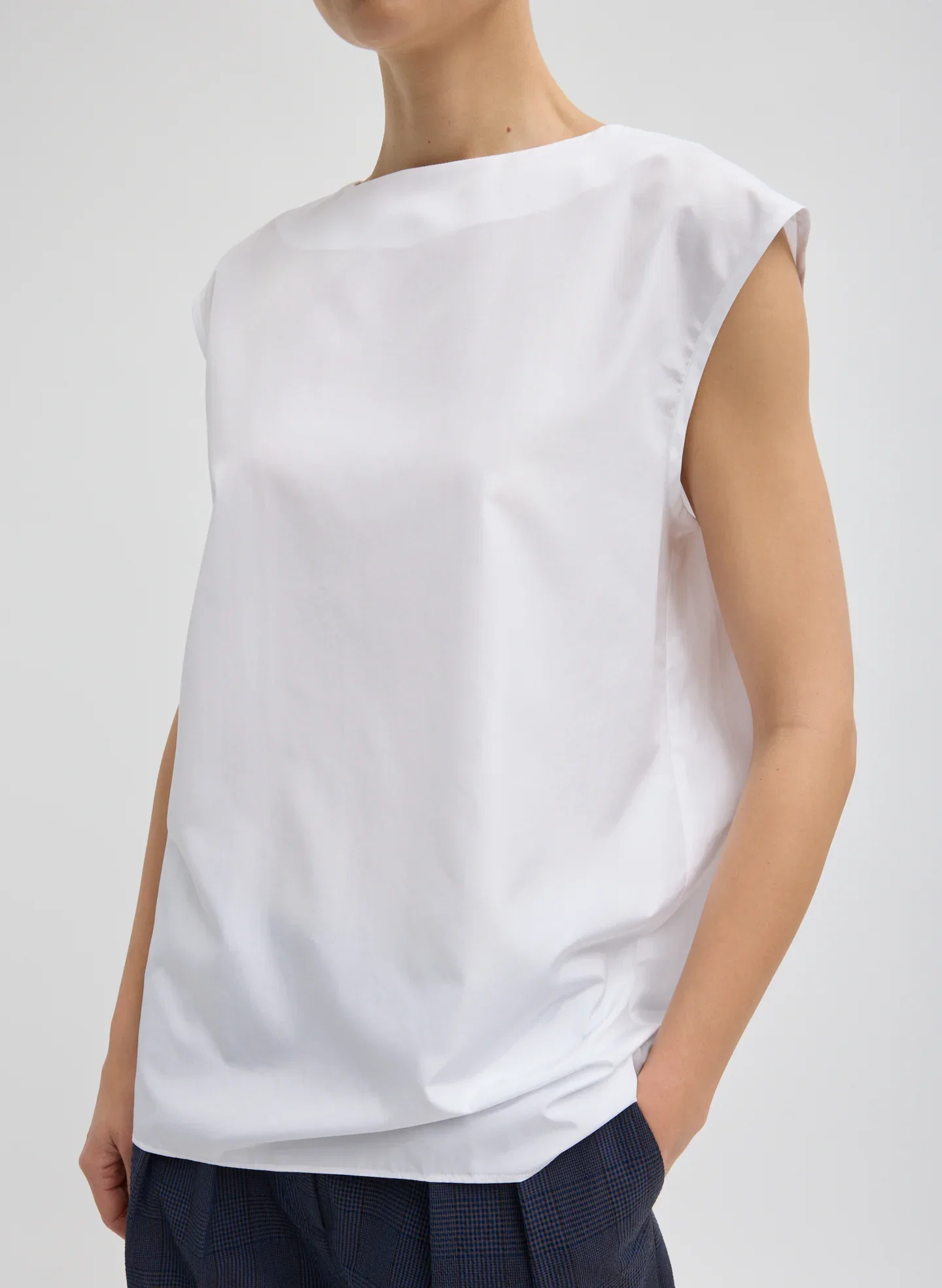 Image of Summer Nylon Sleeveless Cocoon Top