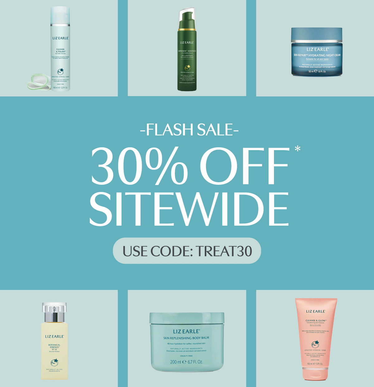 Flash Sale. 30% off sitewide