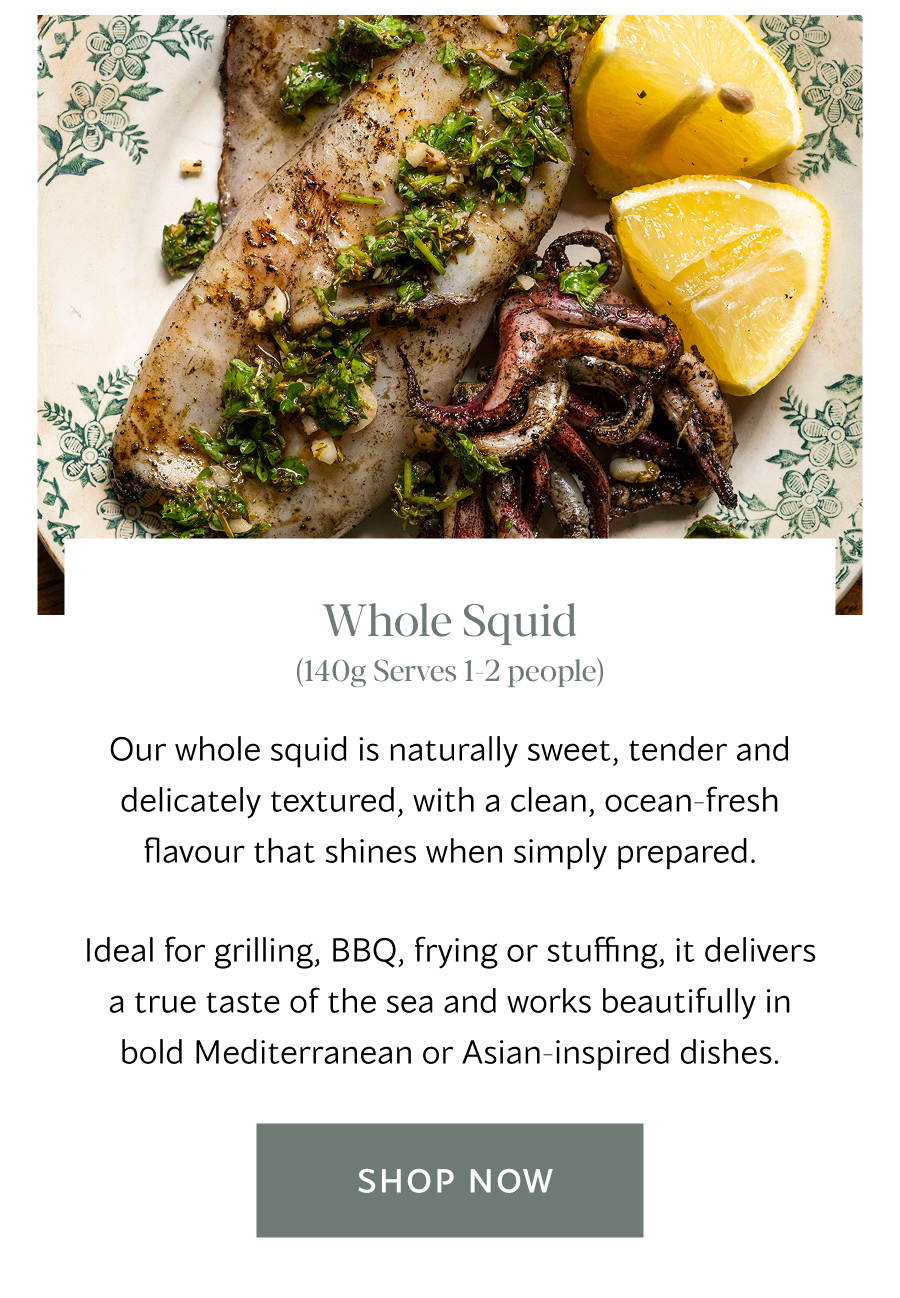 Whole Squid (140g Serves 1-2 people) | Shop Now 