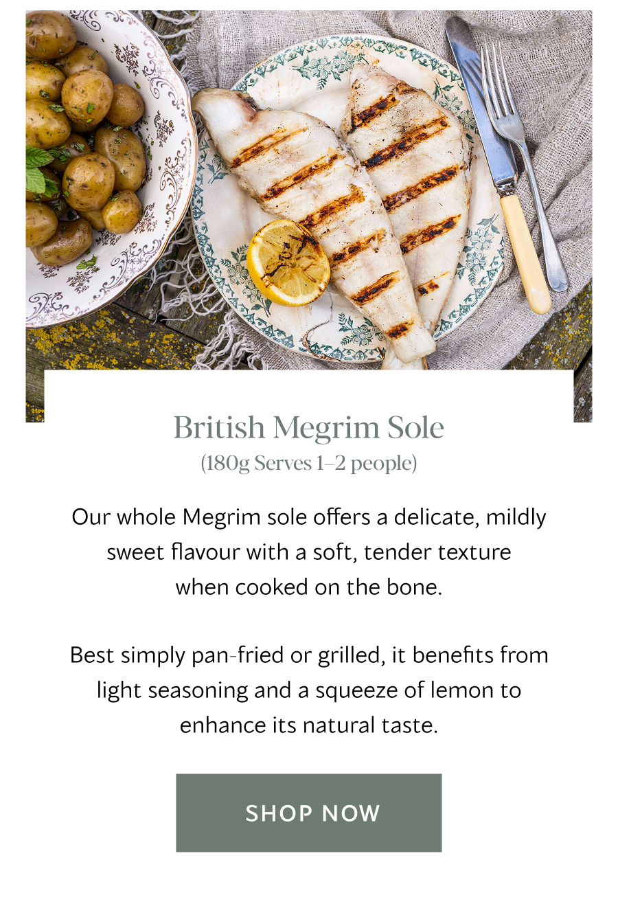 British Megrim Sole (180g Serves 1 – 2 people) | Shop Now 