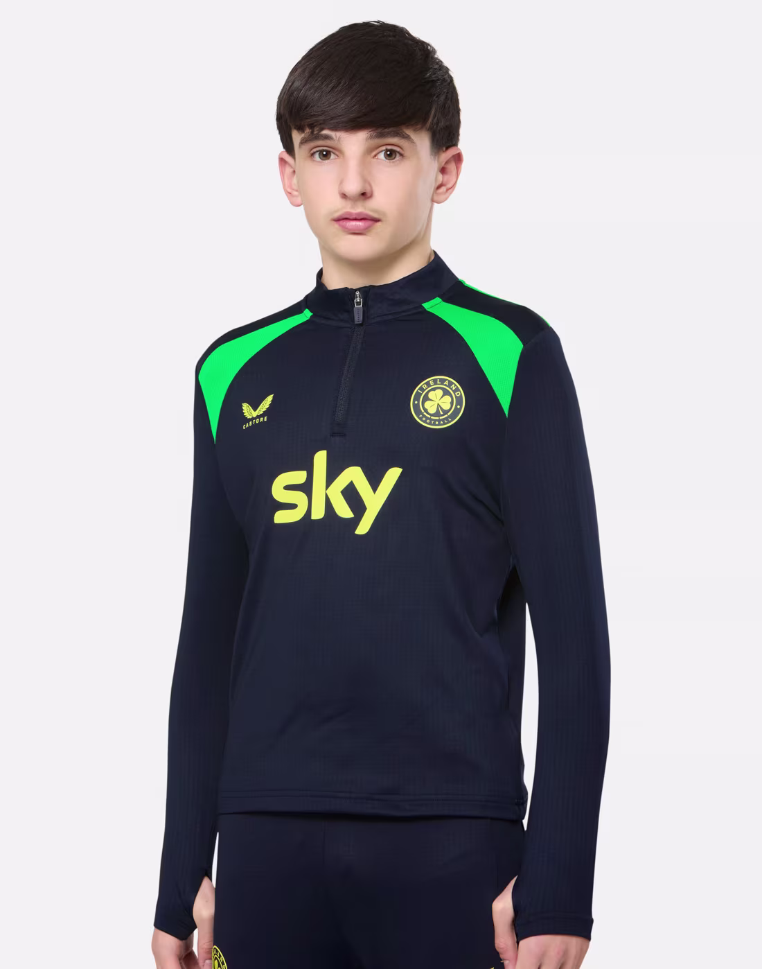 Castore Kids Ireland Performance Half Zip Top