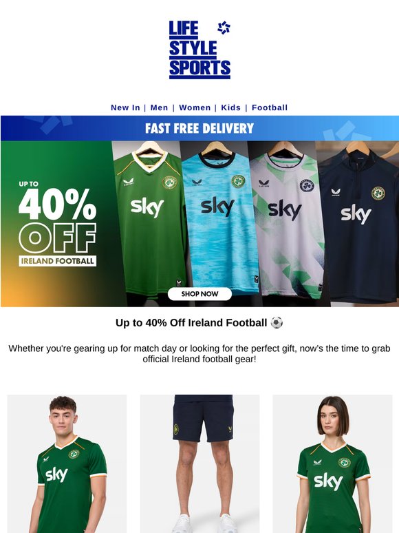 Up to 40% Off Ireland Football ⚽