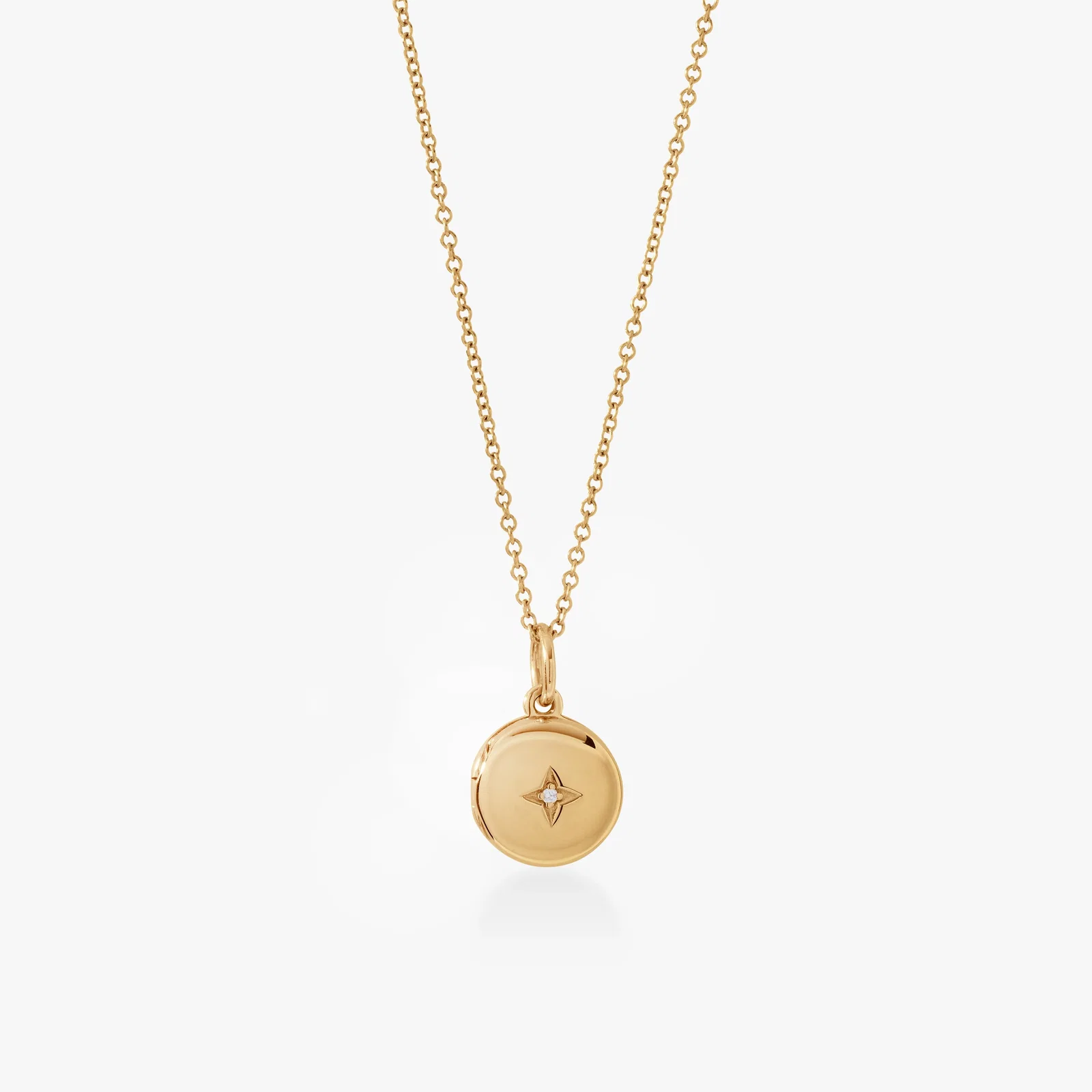 Image of Round Mini Locket Necklace