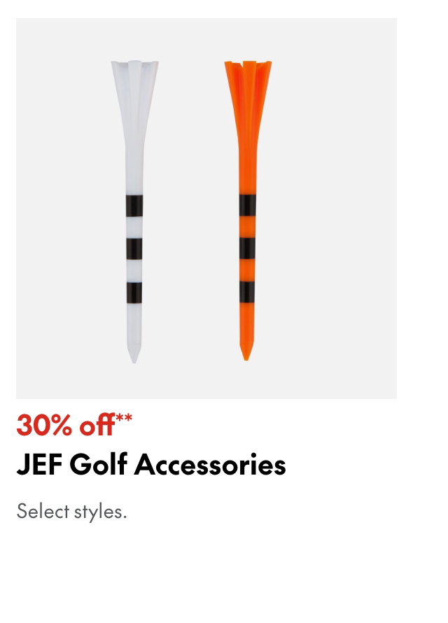 JEF Golf Accessories
30% off