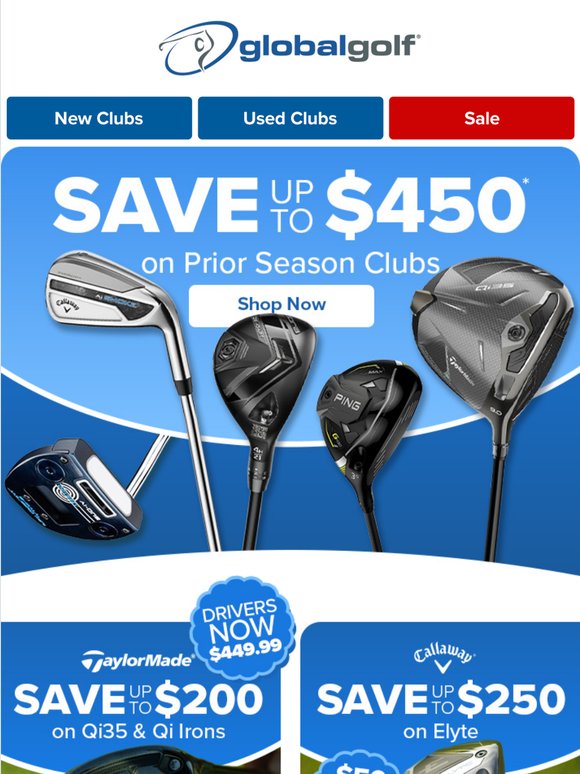 TaylorMade, Callaway, PING & More on Sale