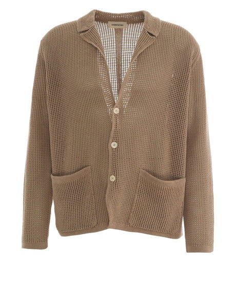 Cardigan in maglia traforata