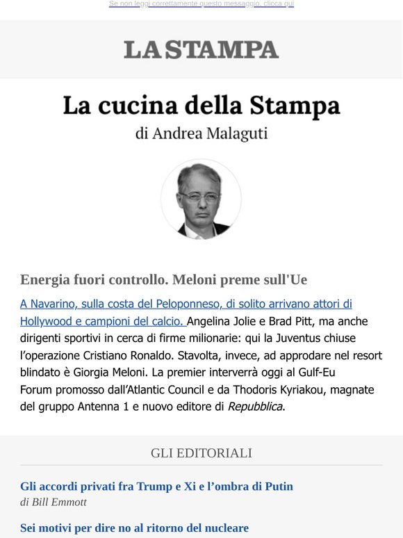 Energia fuori controllo. Meloni preme sull'Ue