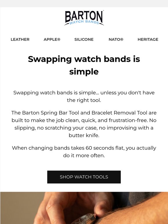 Band swaps shouldn't require a wrestling match.