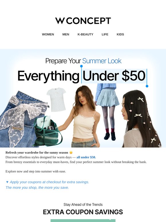🏖️ Prepare Your Summer Look — Everything Under $50