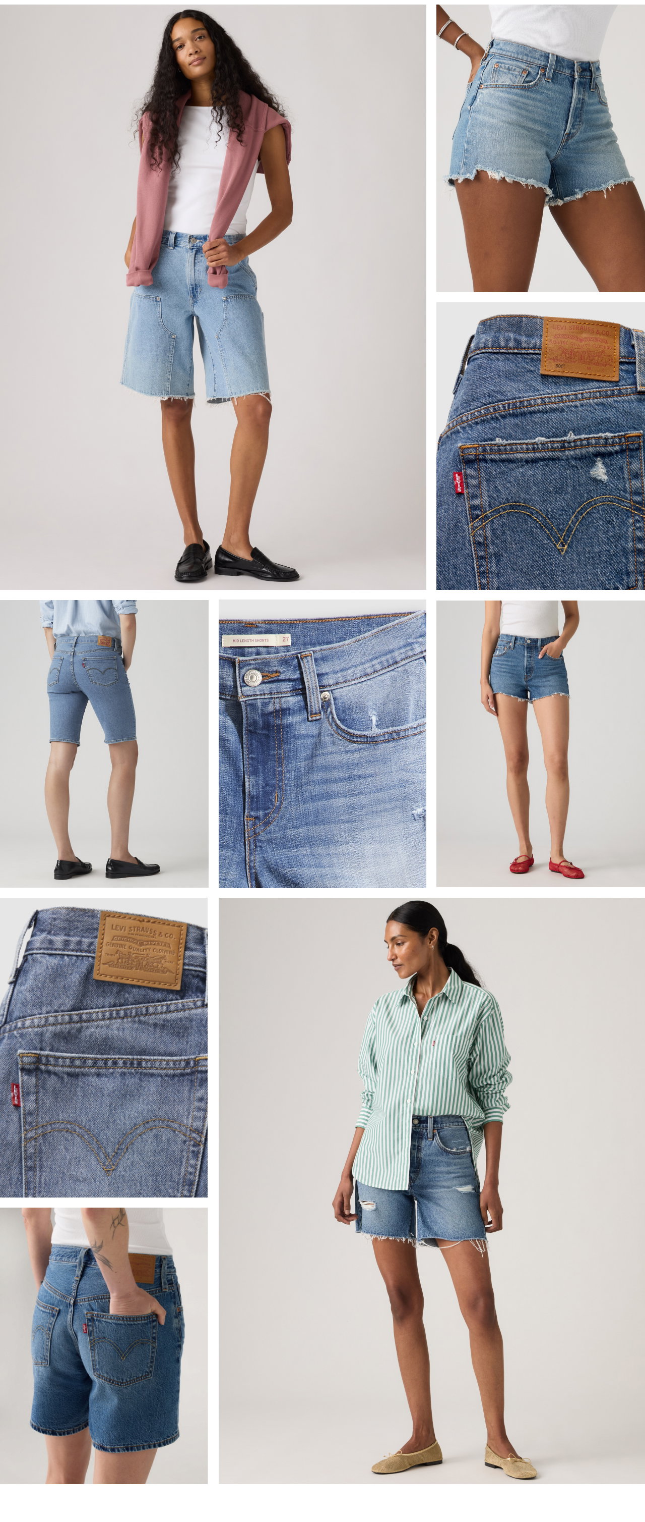 MID-WASH SHORTS