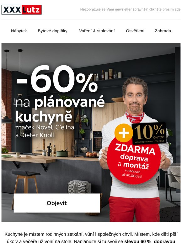 📐 Plánované kuchyně se slevou 60%?
