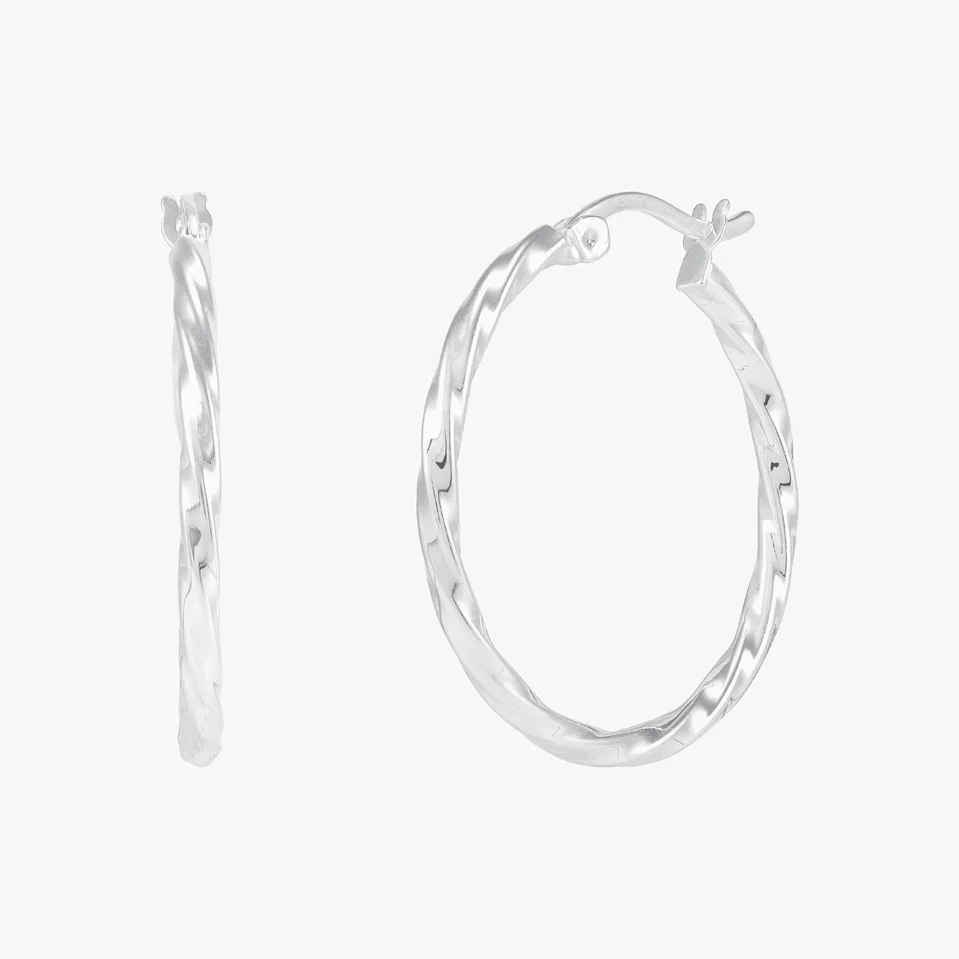 Endless Twists Hoop Earrings