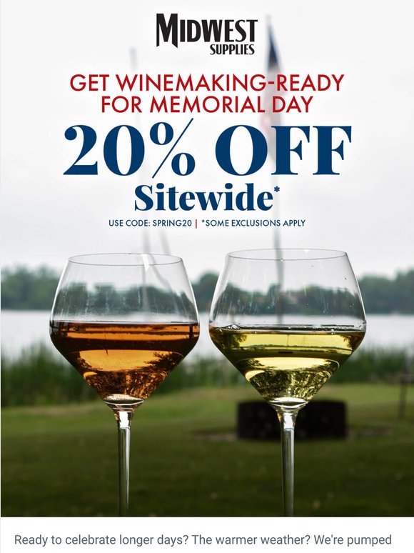 Spring Fling: Don't Miss 20% Off Sitewide 🌞