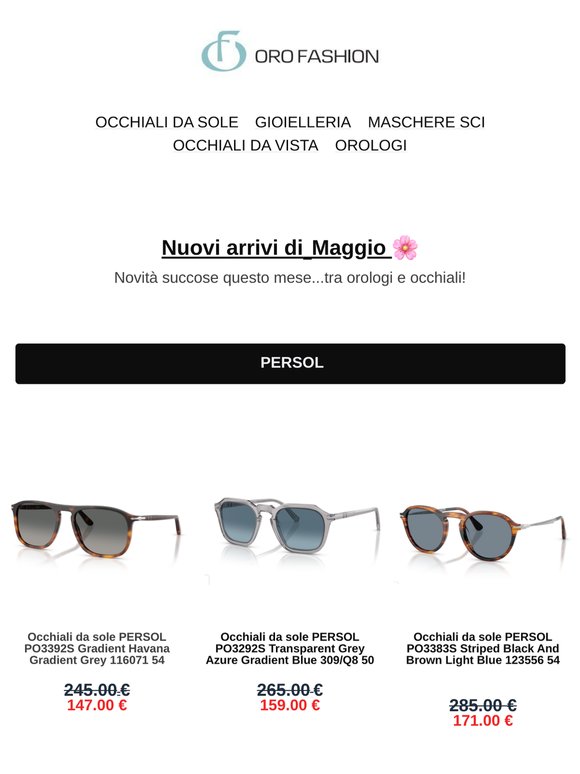 Nuovi arrivi di Maggio