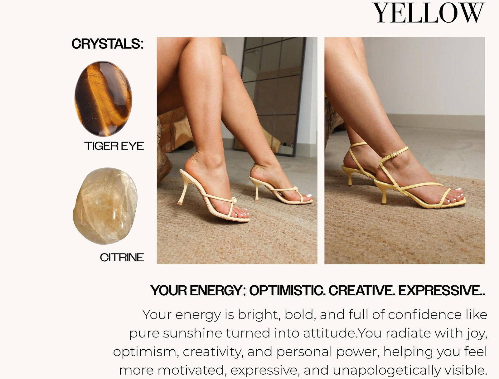 shop yellow heels 