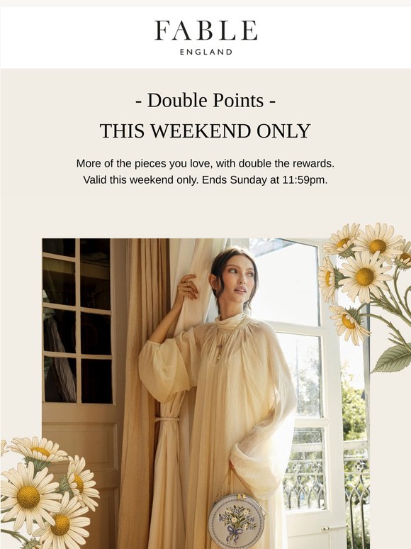 Double Points This Weekend Only