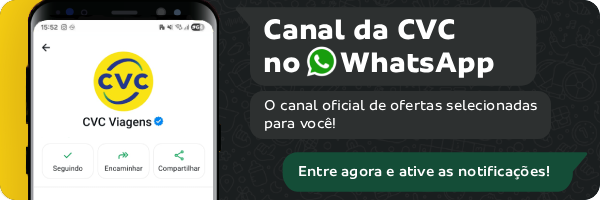 Canal da CVC no Whatsapp