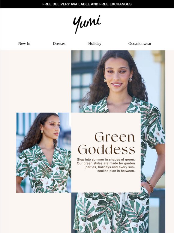 Step into the Summer in shades of Green