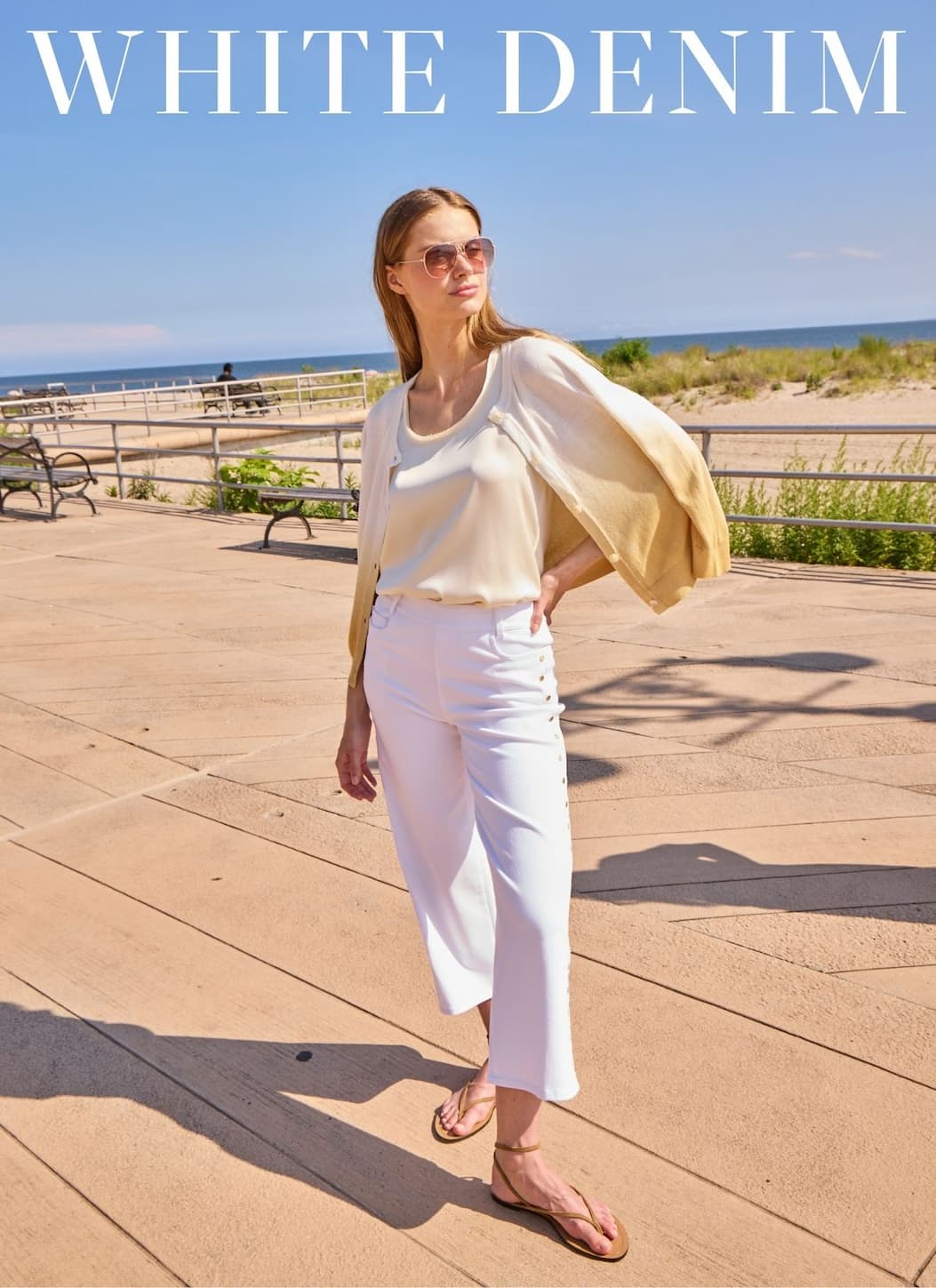 Shop White Denim