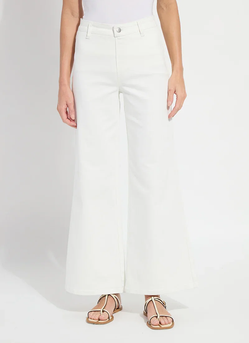 Image of Iris Wide Leg Everyday Denim - Ecru White (30.5" Inseam)
