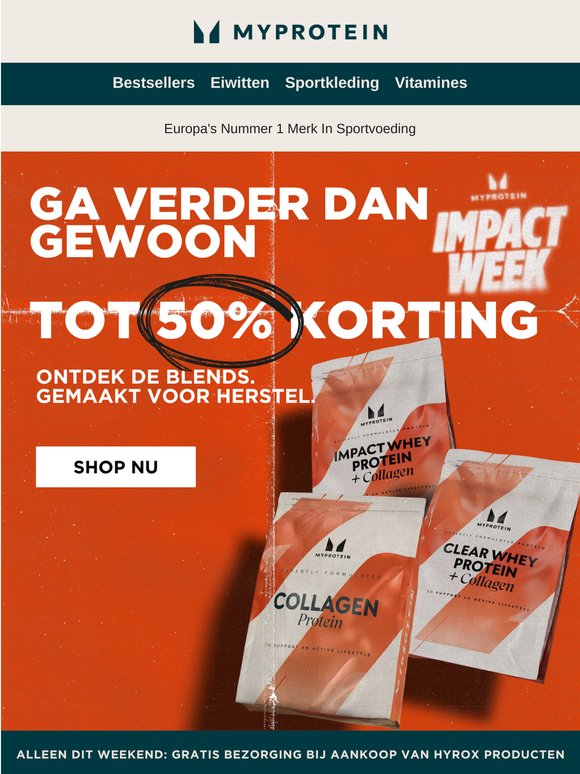 Tot 50% korting + 10% extra op kleding 👕