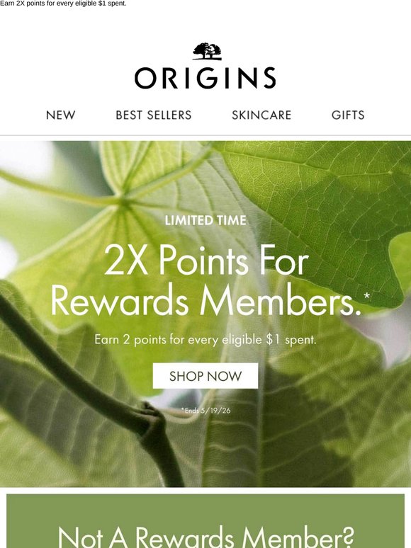 2X points, rewards members! Let’s go.