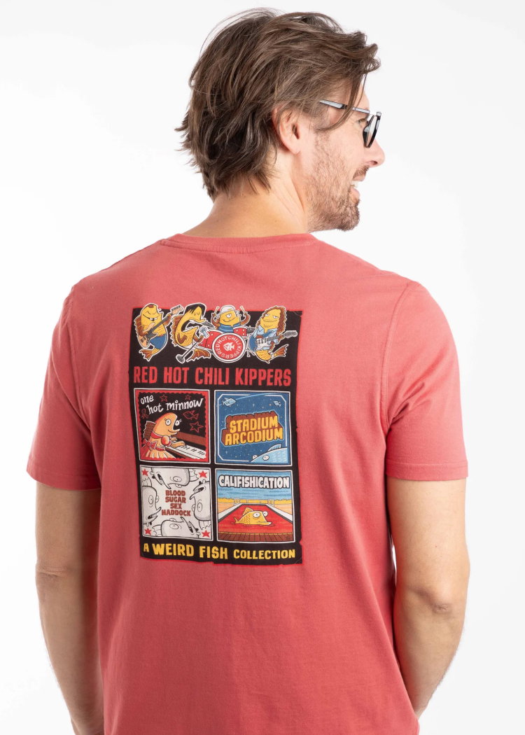 Chili Kippers Back Print Artist T-Shirt Nantucket