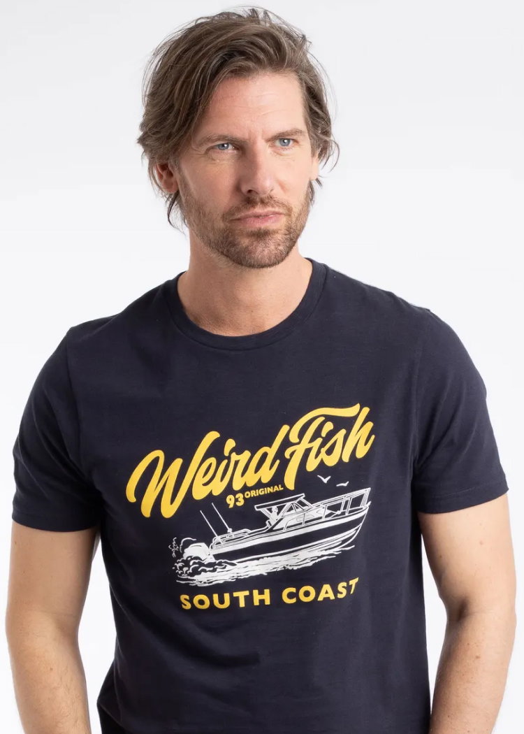 South Coast Front Print Graphic T-Shirt Midnight