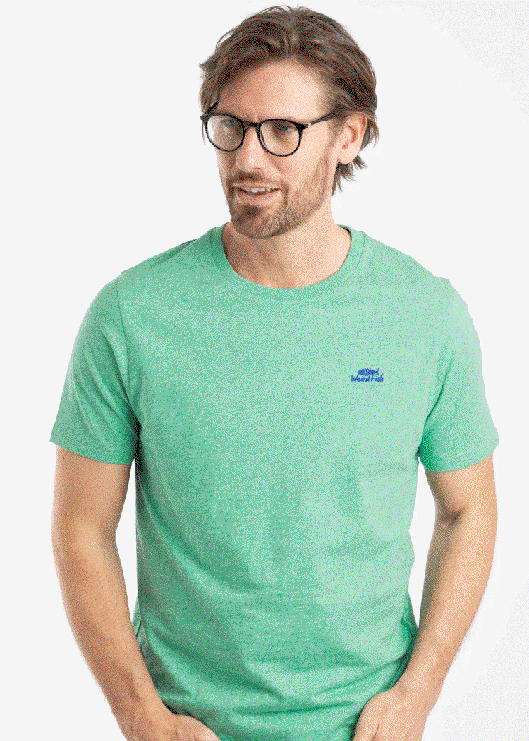 Fished Branded T-Shirt Aqua Marine