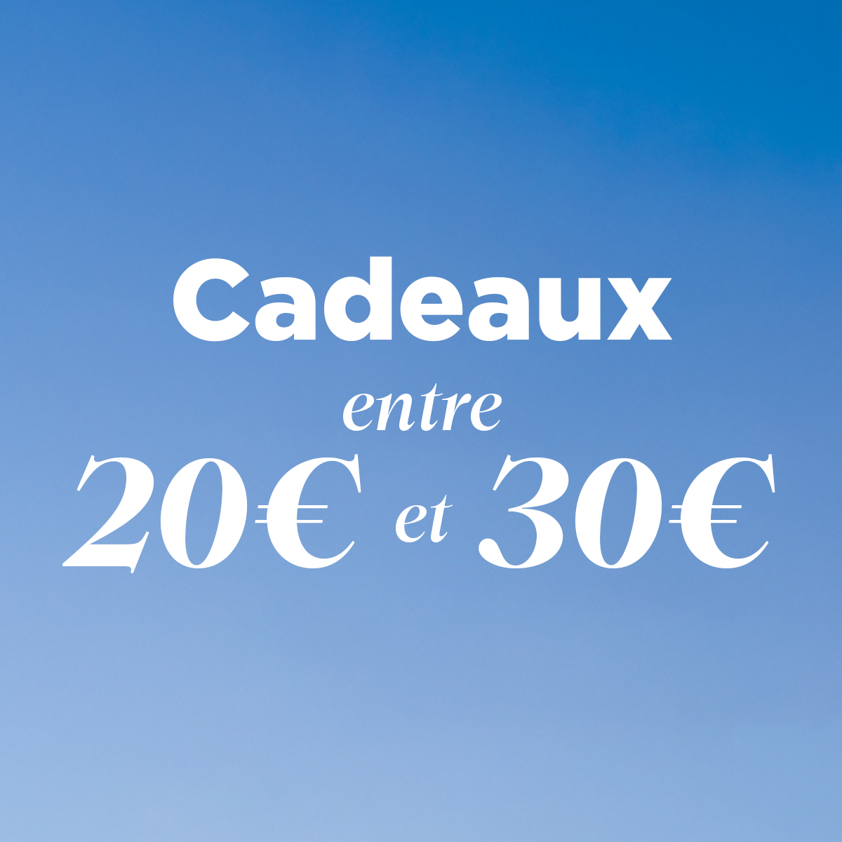 Cadeaux entre 20€ et 30€
