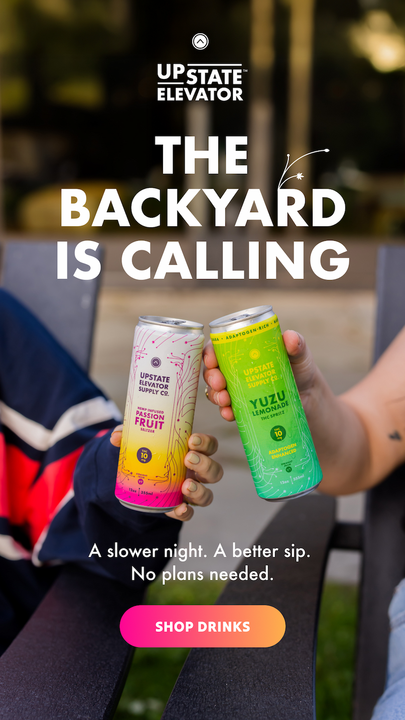 The Backyard is Calling. Grab a drink, head to the patio, and let the night stretch out a little. Our THC beverages were made for this kind of easy.