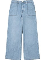 Lightweight Knit Wide Leg Denim