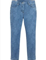 Mid Waist Straight Leg Ankle Jeans