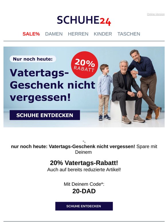 —, 20% Rabatt warten!
