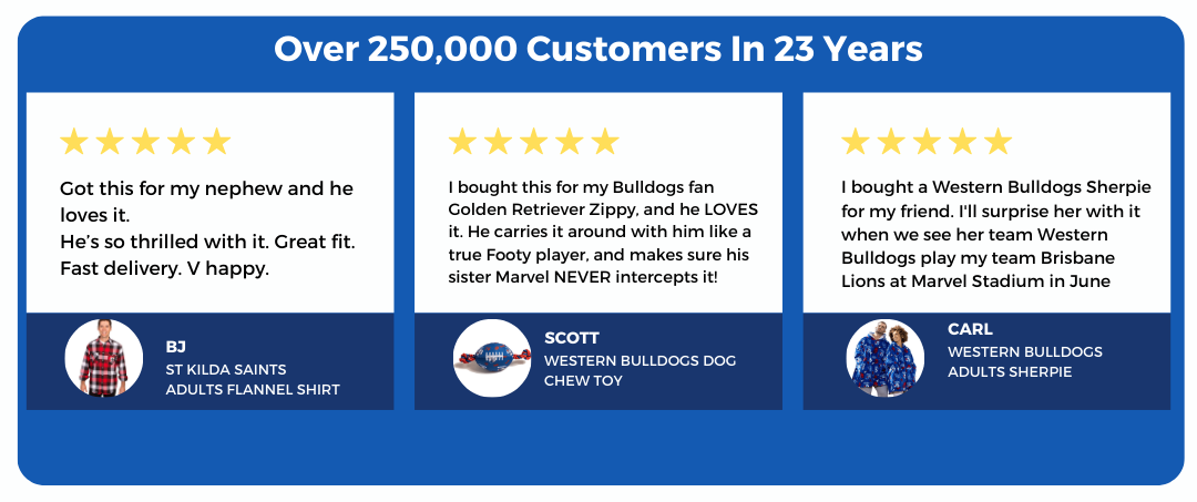 AFL Footy Shop Reviews, thousands of happy customers
