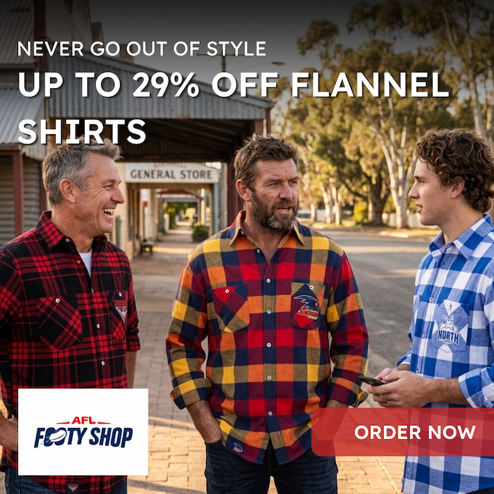 Three men outside wearing AFL Flannel Shirts