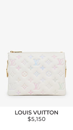 Louis Vuitton 2023 Cream Coussin BB 'Milky Way' Bag With 2 Straps