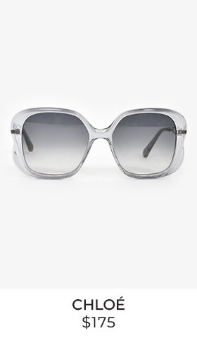 Chloe Grey Acrylic Blue Translucent Sunglasses