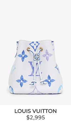 Louis Vuitton 2023 Blue/White Neonoe BB Monogram "By The Pool" Top Handle Purse With Strap