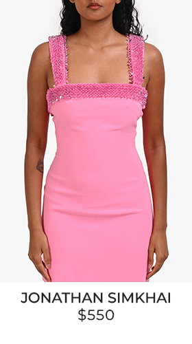Jonathan Simkhai Pink Embellishment Mini Dress Size 0