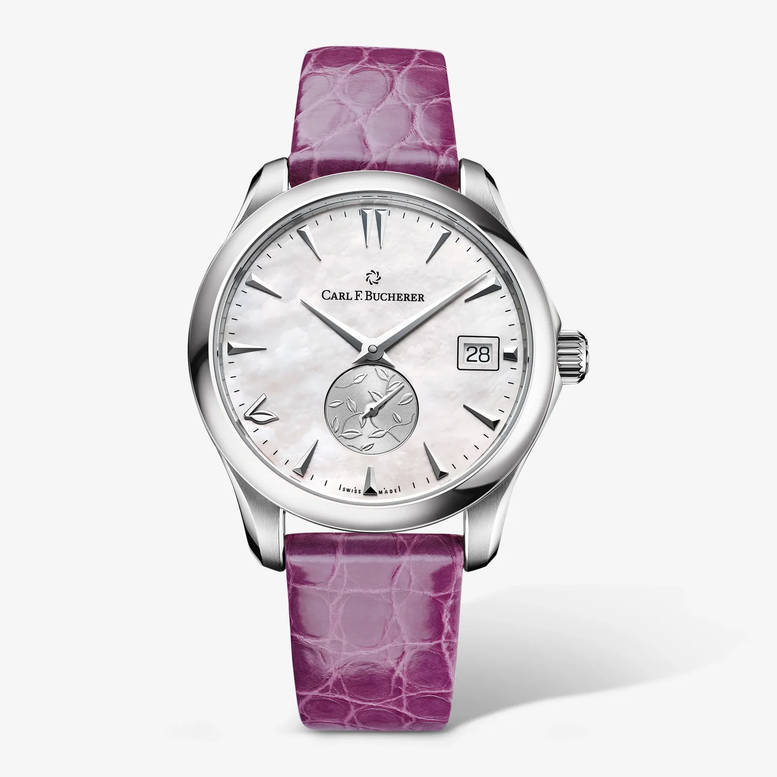 Image of Carl F. Bucherer Manero Love Stainless Steel AutoDate Ladies Watch 00.10922.08.73.01
