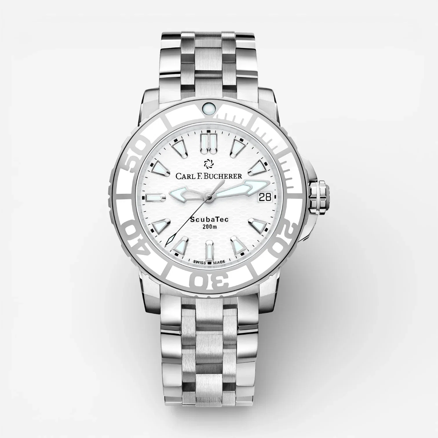 Image of Carl F. Bucherer Patravi ScubaTec Stainless Steel Automatic Ladies Watch 00.10634.23.23.21