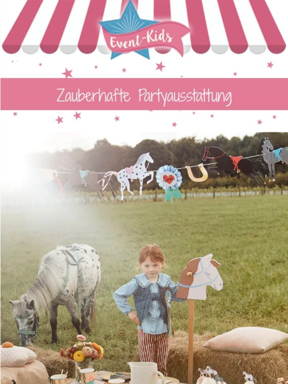 🐴 Pferde-Partyzauber für kleine Pferdefans