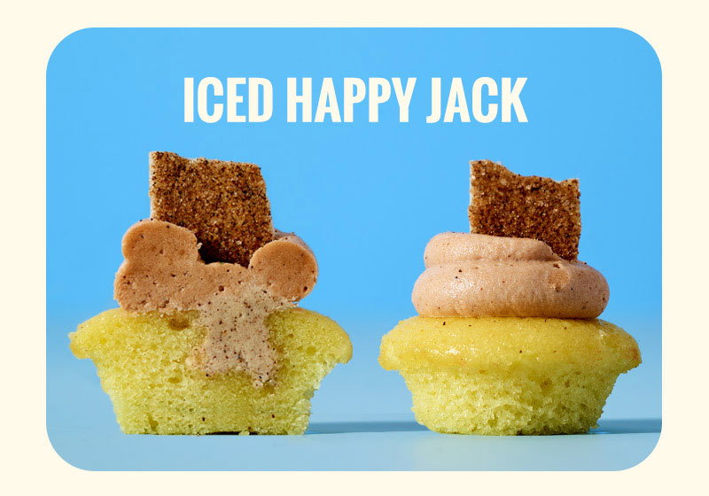 Flavors include: Iced Happy Jack